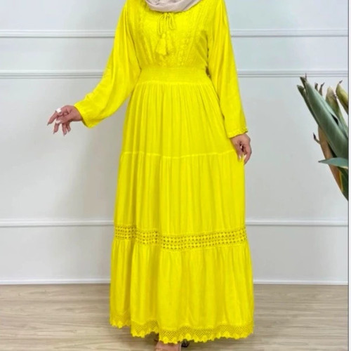 پیراهن نخی تک رنگ وارداتی